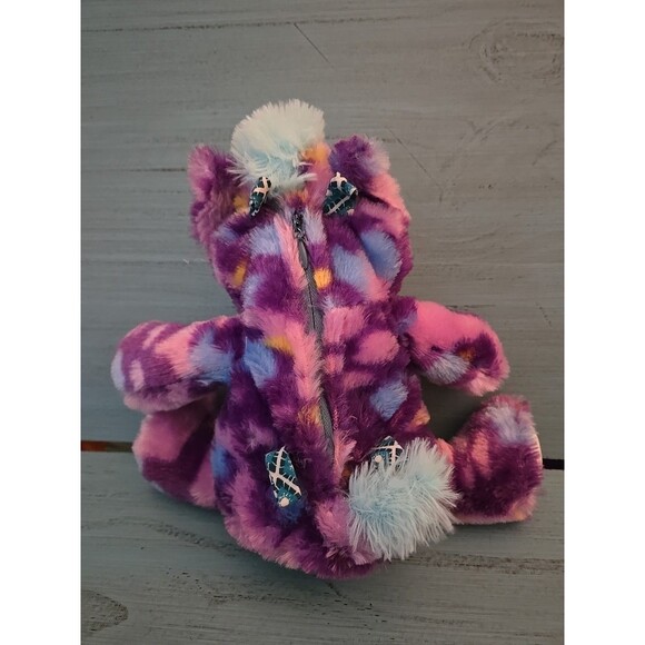 Giraffe Purple Blue Sparkly Eyes 12" Plush Stuffed Animal Toy Pre-owned Fluffy - Picture 4 of 5